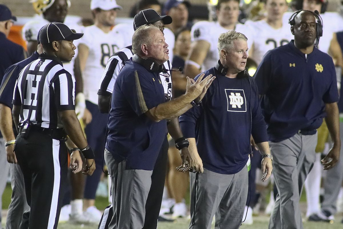 Notre Dame coach Brian Kelly knows his No. 9 Fighting Irish need to improve in several areas. A difficult season opener on the road was all the proof he needed.
