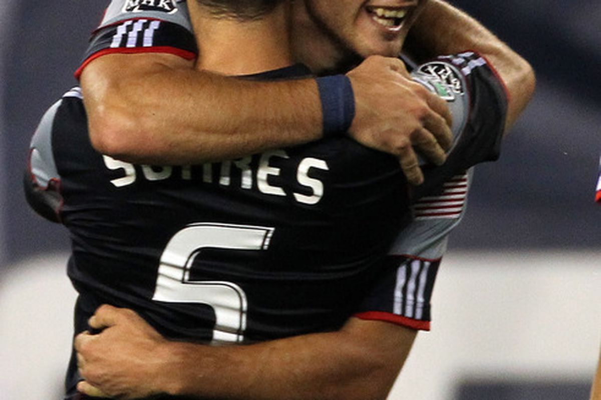 Milton Caraglio, the New England Revolution's first designated player, smiles after scoring his second goal against the New York Red Bulls. He'll need to stay healthy to make the Revolution's first designated player signing a success.  