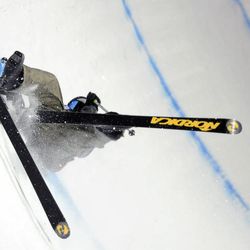 Evan Schwartz (USA) competes during the men's halfpipe competition at Park City Mountain Resort on Saturday, Jan. 18, 2014.