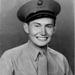 Elder L. Tom Perry as a newly enlisted soldier in the United States Marine Corps.