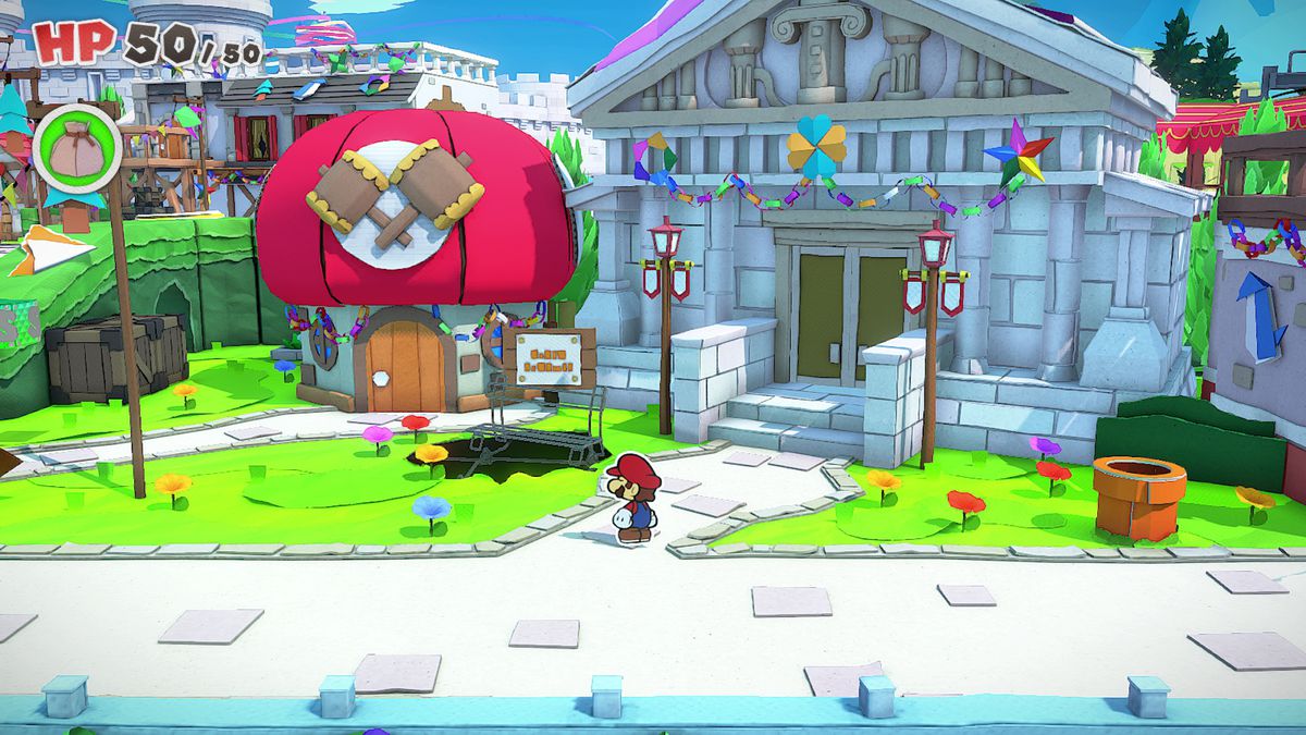 Paper Mario: The Origami King guide: Toad Town collectibles locations
