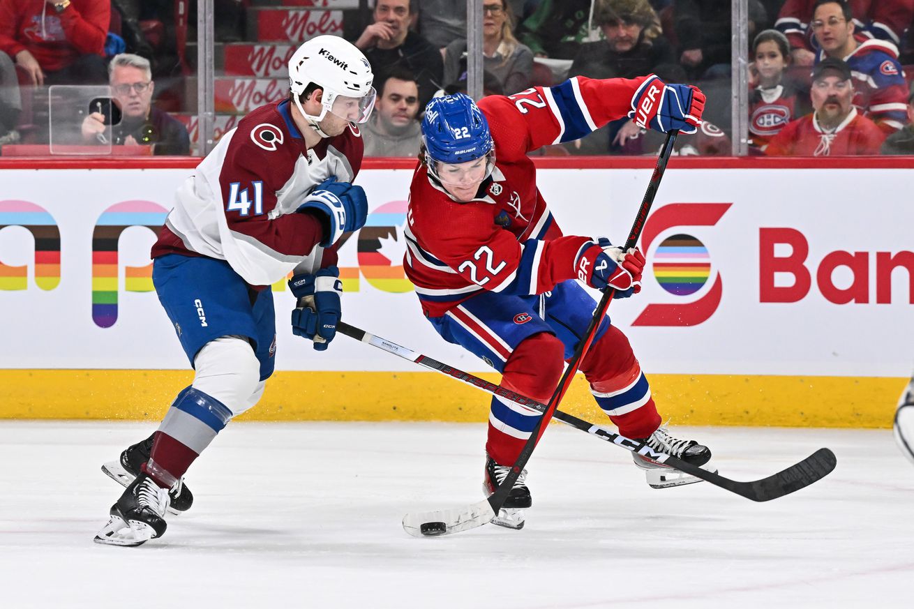 Recap: Avalanche let game slip away to Montreal in 4-3 loss