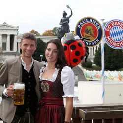 A true Bavarian looking really Bavarian! Muller and his wife!