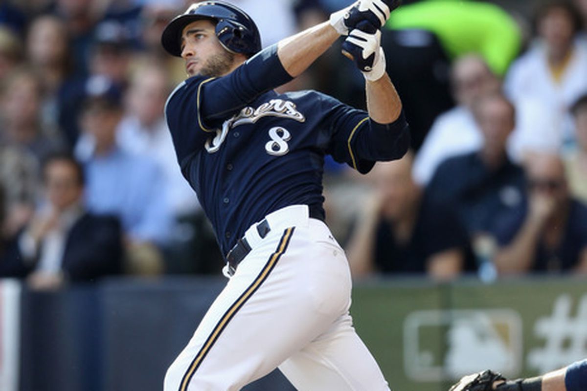 I think I'd like a poster of this moment: Ryan Braun's first inning home run in Game 1 of the NLCS.