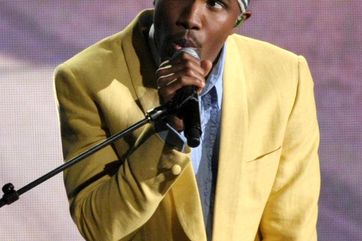 This Feb. 10, 2013 file photo shows Frank Ocean performing at the 55th annual Grammy Awards in Los Angeles. The New Orleans Jazz and Heritage festival begins Friday, April 25. This year's headliners are big, including Billy Joel, Fleetwood Mac, Hall and O