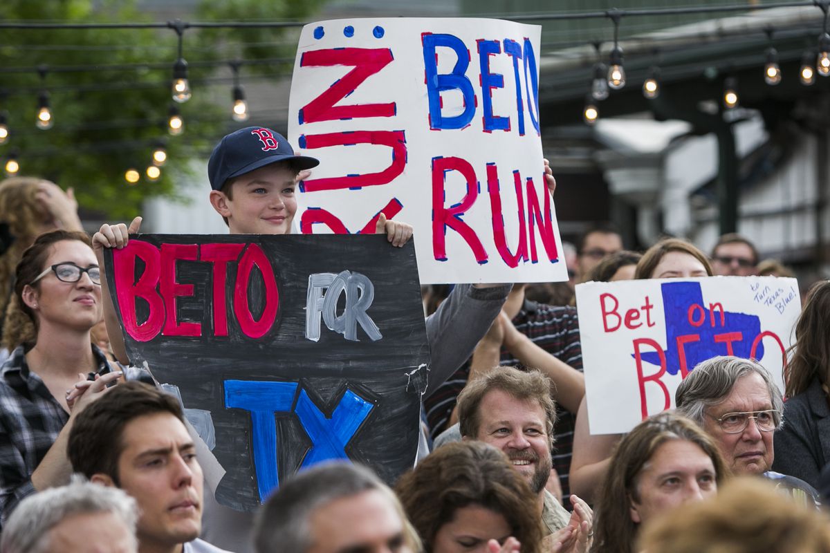 Democratic Challenger To Ted Cruz's Seat Texan Congressman Beto O'Rourke Holds Campaign Events In Austin