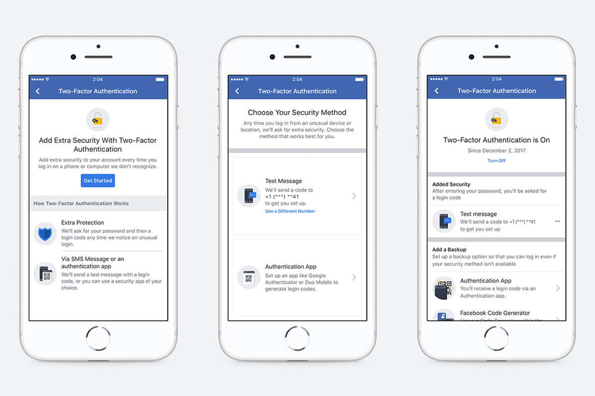 Facebook's new two-factor authentication process no longer requires a phone number - The Verge