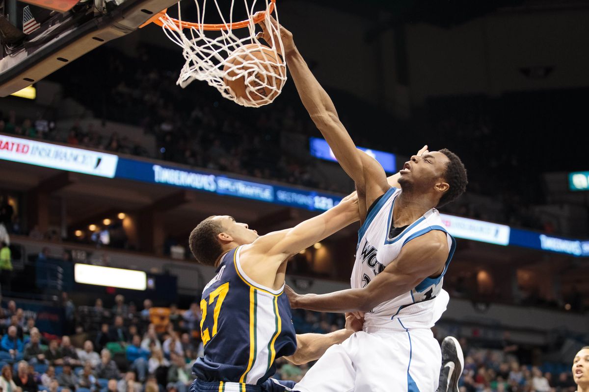 Andrew Wiggins put one of the NBA's best shot blockers on a poster twice Monday night.