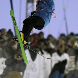 Annalisa Drew (USA) competes during the women's halfpipe competition at Park City Mountain Resort on Saturday, Jan. 18, 2014.