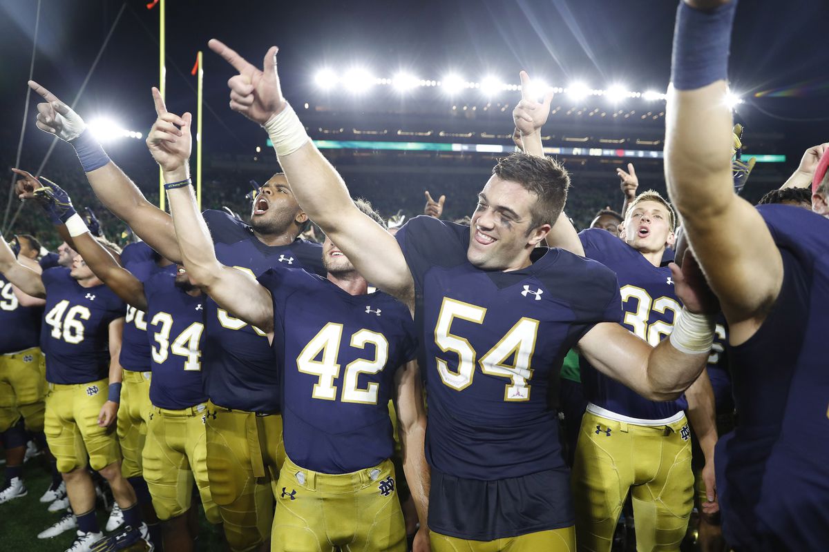 <p zoompage-fontsize="15" style="">NCAA Football: Michigan at Notre Dame