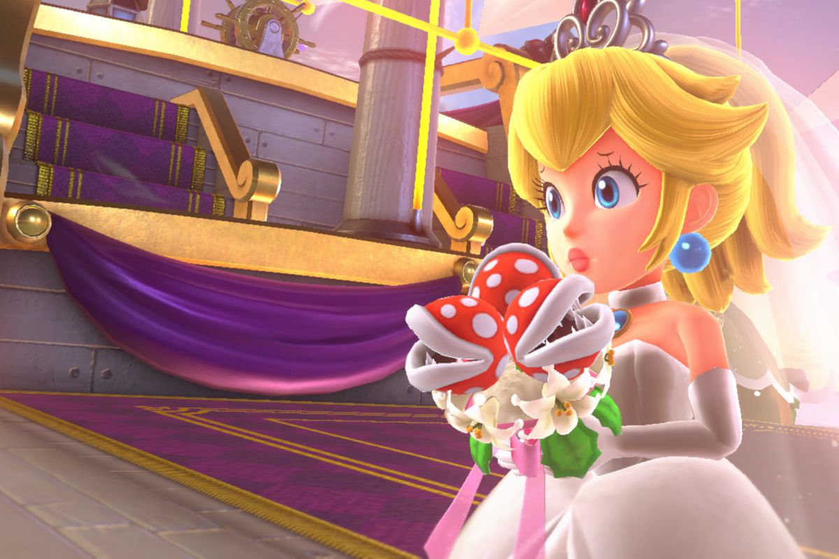 Super Mario Odyssey - Princess Peach at her wedding