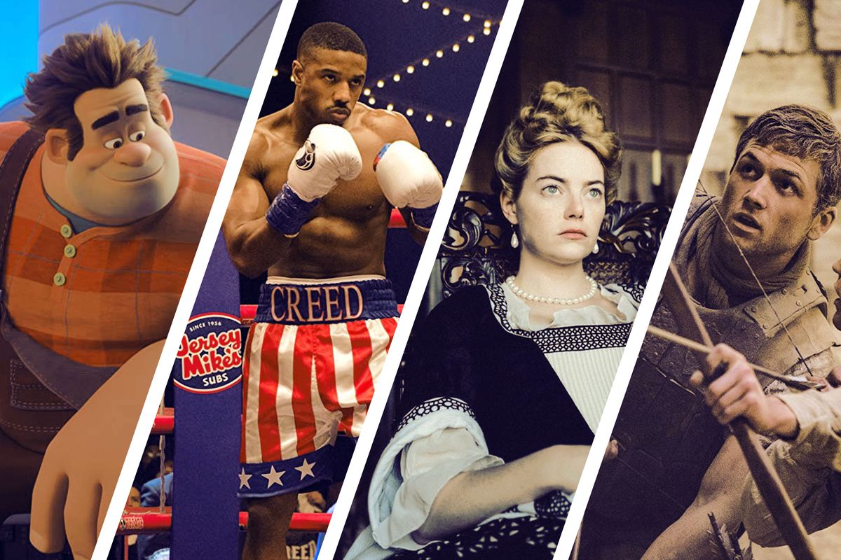 Stills from ‘Ralph Breaks the Internet,’ ‘Creed II,’ ‘The Favourite,’ and ‘Robin Hood’