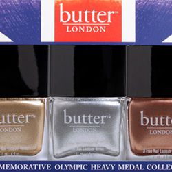 Gold, silver, or bronze? No matter what, you've already won with this <a href="http://racked.com/archives/2012/05/07/butter-london-launches-olympicthemed-polish-trio.php">Butter London</a> nail trio.