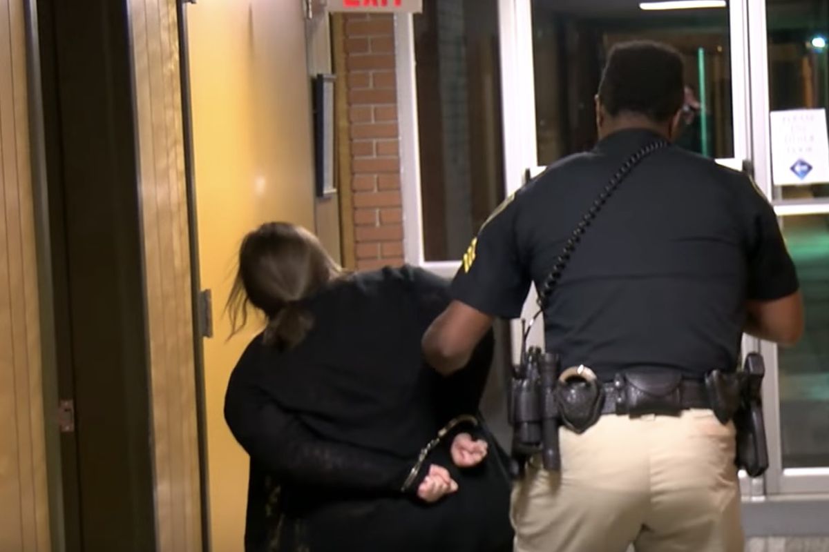 A Louisiana teacher was arrested and sent to jail this week after telling her local school board that it was a “slap in the face to the teachers” that the school’s superintendent was getting a raise.