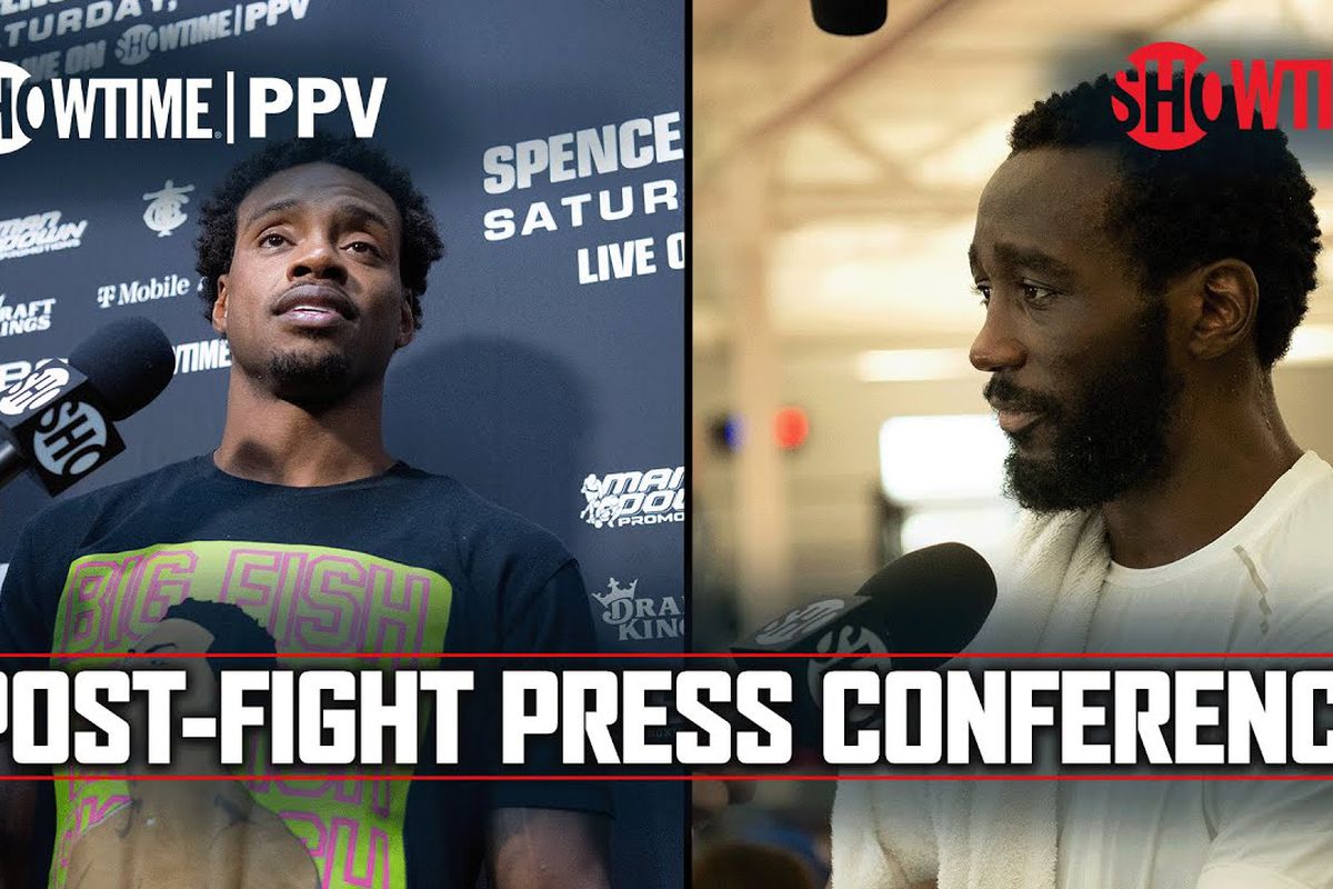 Errol Spence Jr and Terence Crawford will give their post-fight thoughts live tonight