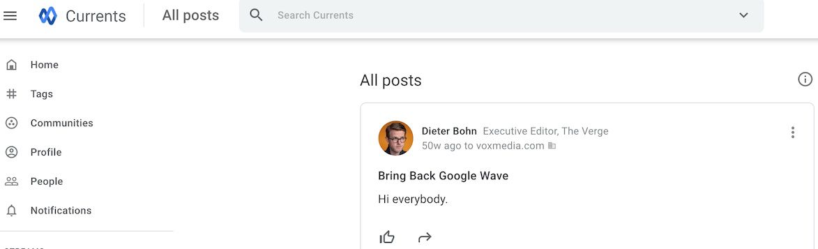 Dieter Bohn - “Bring Back Google Wave”