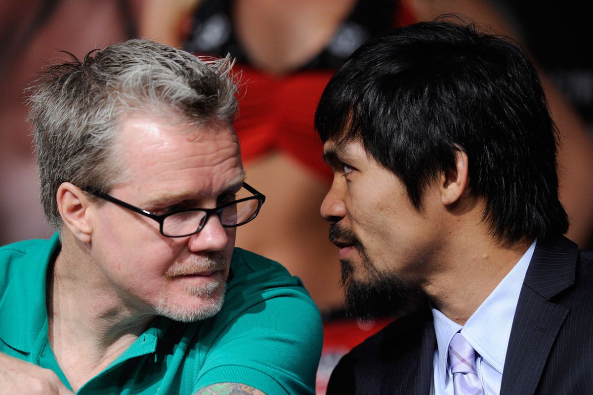 Freddie Roach doesn't expect Mayweather vs Pacquiao to happen in 2012. (Photo by Ethan Miller/Getty Images)