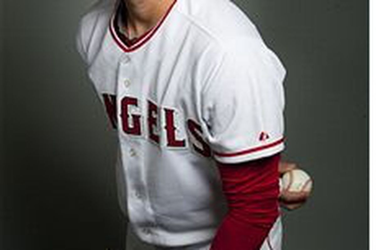 Los Angeles Angels prospect Garrett Richards (Photo by Rob Tringali, Getty Images)