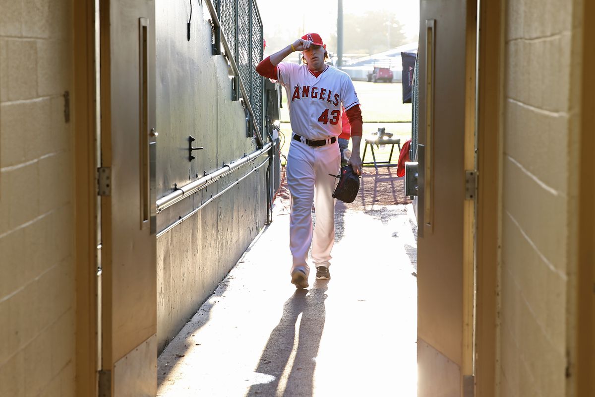I don't know if Garrett Richards will pitch today but this was a cool picture anyway...