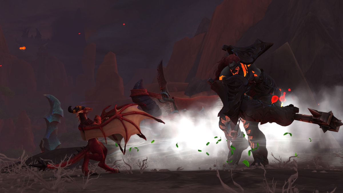 Un evocador de Dracthyr de World of Warcraft: Dragonflight