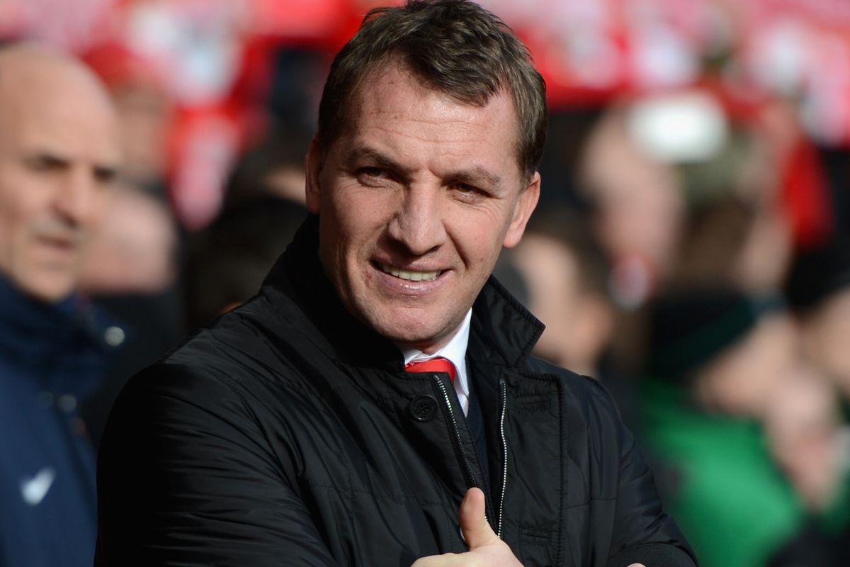 Thumbs-up from Brendan, but he hasn't spotted the ghost of Steve Bould behind him...