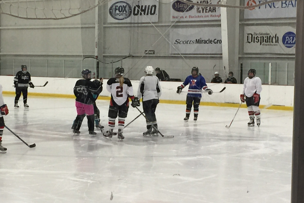Photo from the CAHL Women's League skate / scrimmage