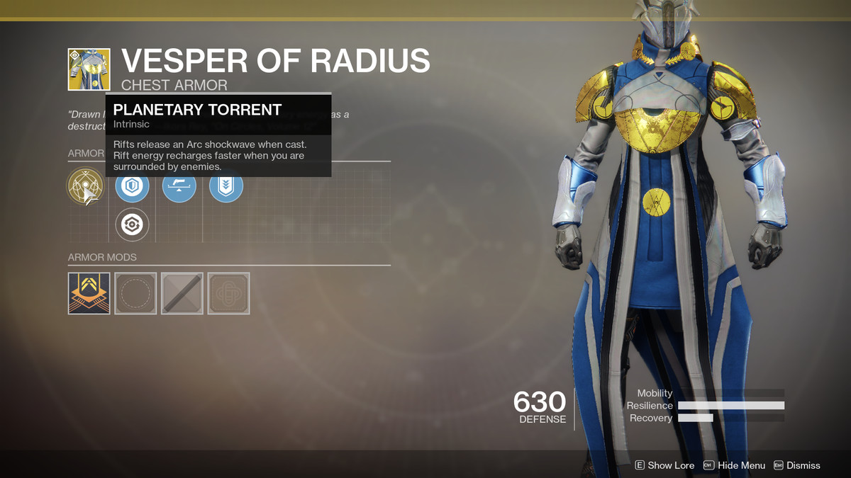 Vesper of Radius Exotic Destiny 2