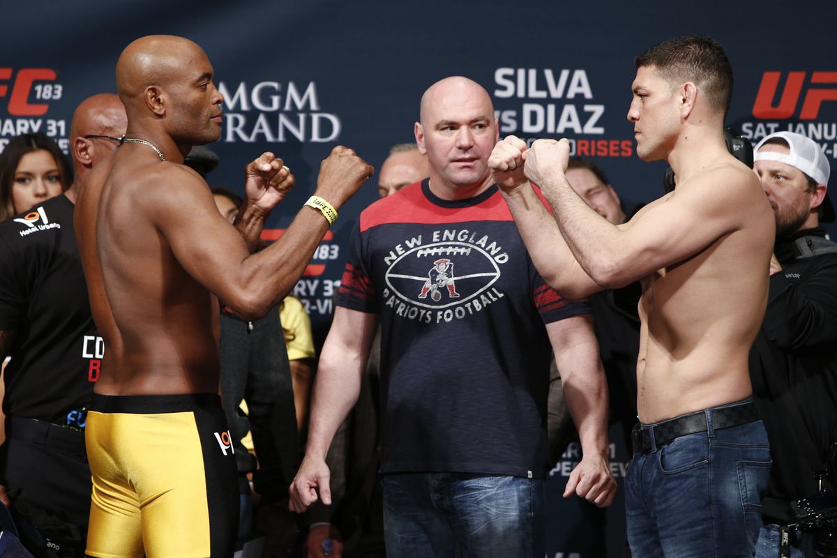 Anderson Silva squares off against Nick Diaz in the UFC 183 main event.