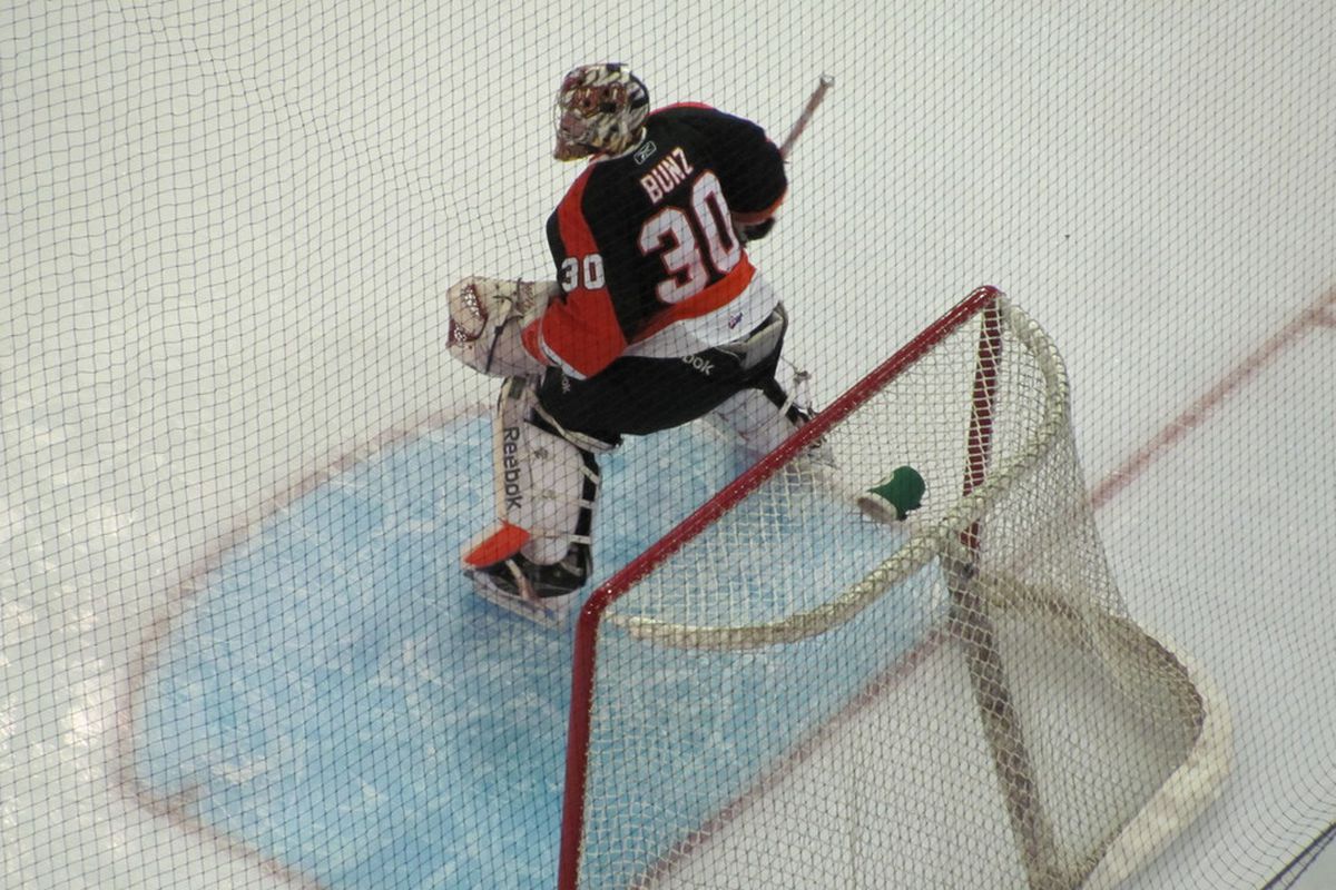 Oilers' goalie prospect Tyler Bunz, current Medicine Hat Tiger
Photo by Lisa McRitchie, All Rights Reserved.