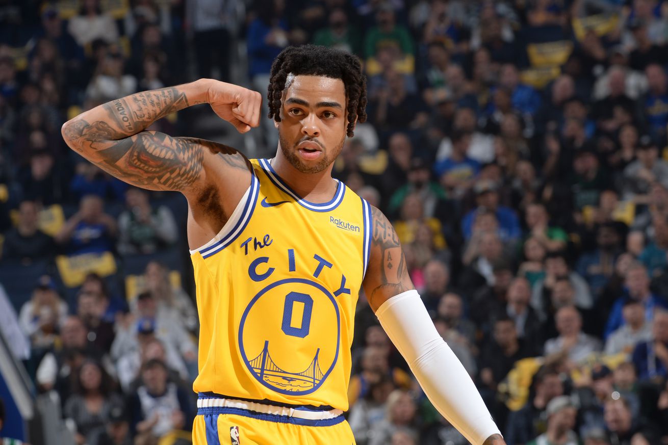 D’Angelo Russell (thumb) will be re-evaluated in two weeks.