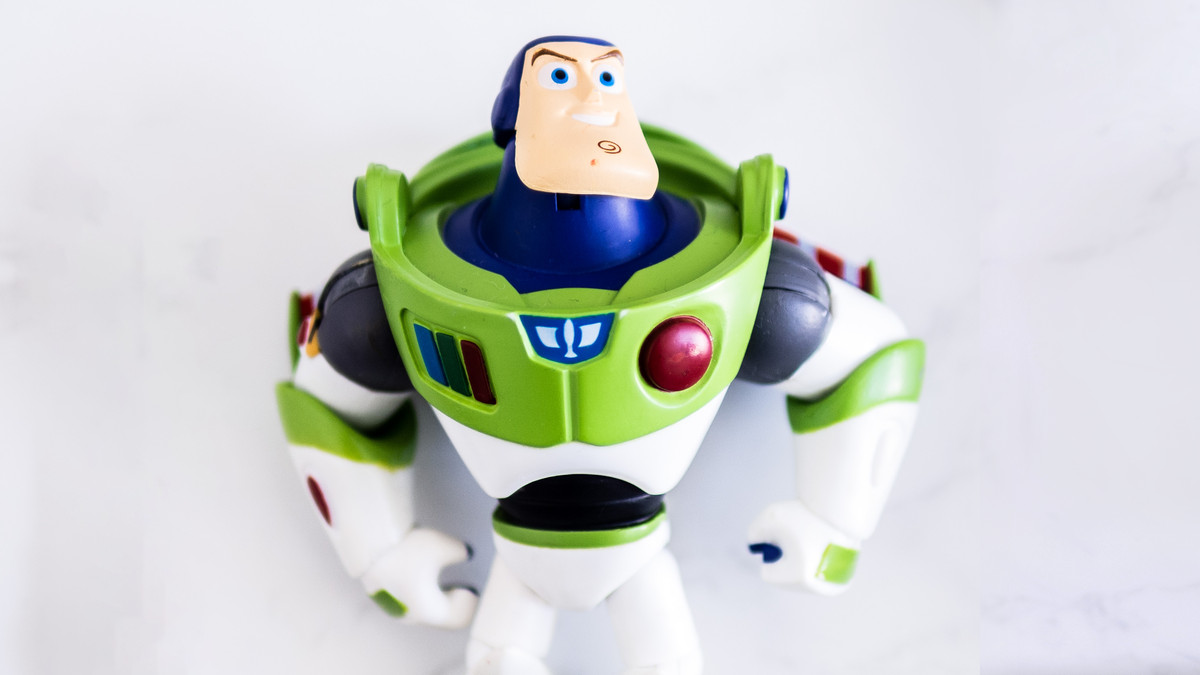 Buzz Lightyear action figure. 