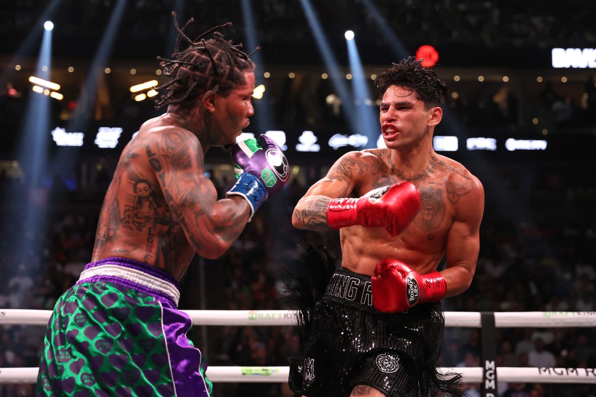 Ryan Garcia was stopped in the seventh round of his fight with Gervonta Davis.