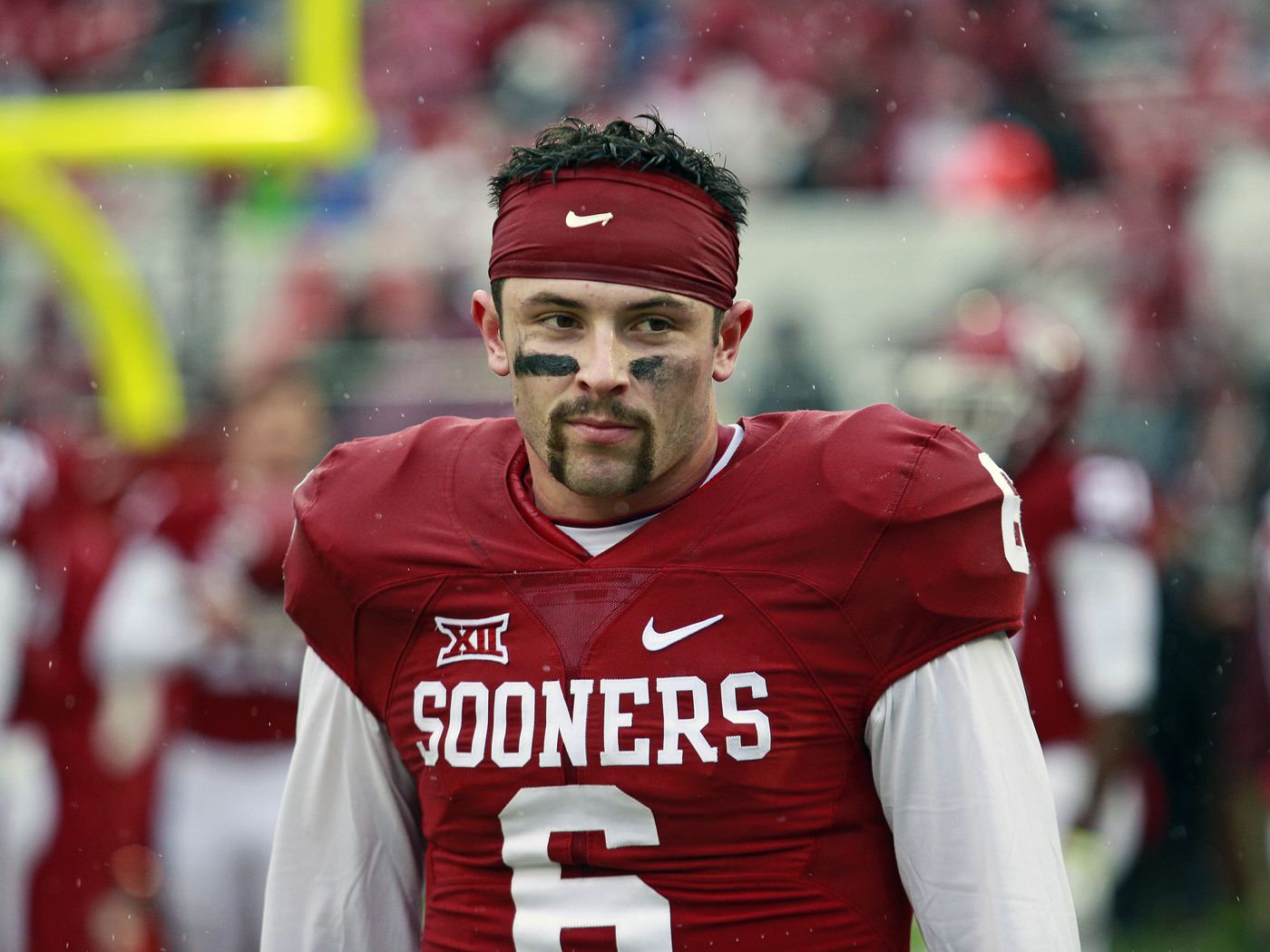 Oklahoma Football Baker Mayfield S Mustache Vs Mike Gundy S Mullet Crimson And Cream Machine