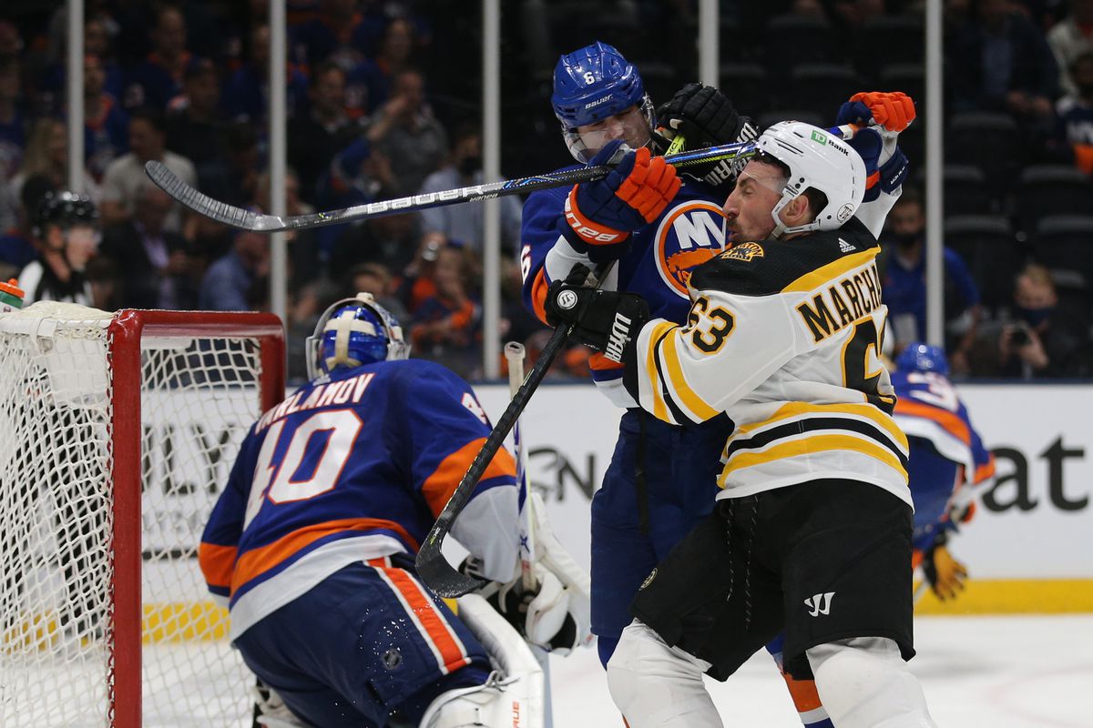 NHL: Stanley Cup Playoffs-Boston Bruins at New York Islanders