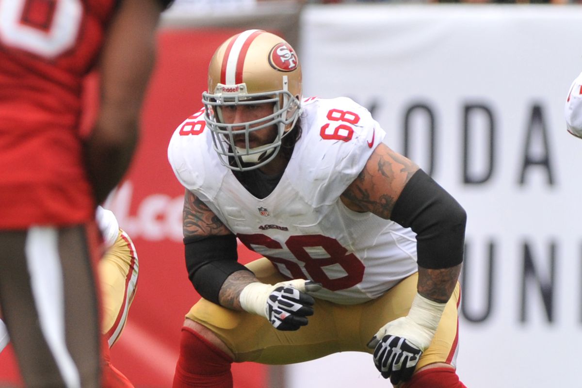 Adam Snyder with the 49ers
