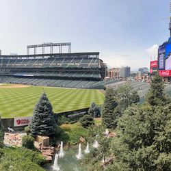 <strong><em>Landscape from the deepest part of Center Field. Coors Field. July 31, 2022.</em></strong>