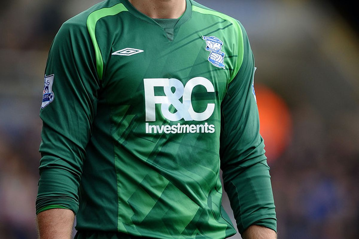 On-loan Joe Hart in action for Birmingham City.