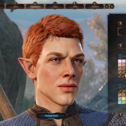 A sample of a face created in the early access edition of Baldur’s Gate 3 at launch.