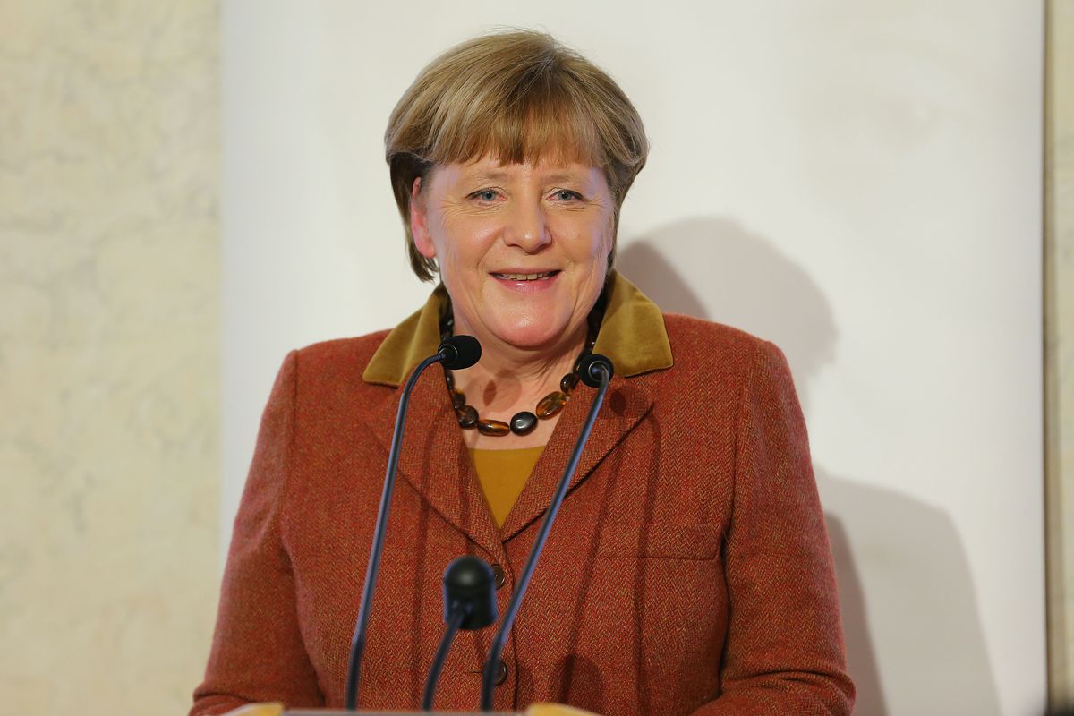 Merkel Receives Eugen Bolz Award For Her Refugees Policy