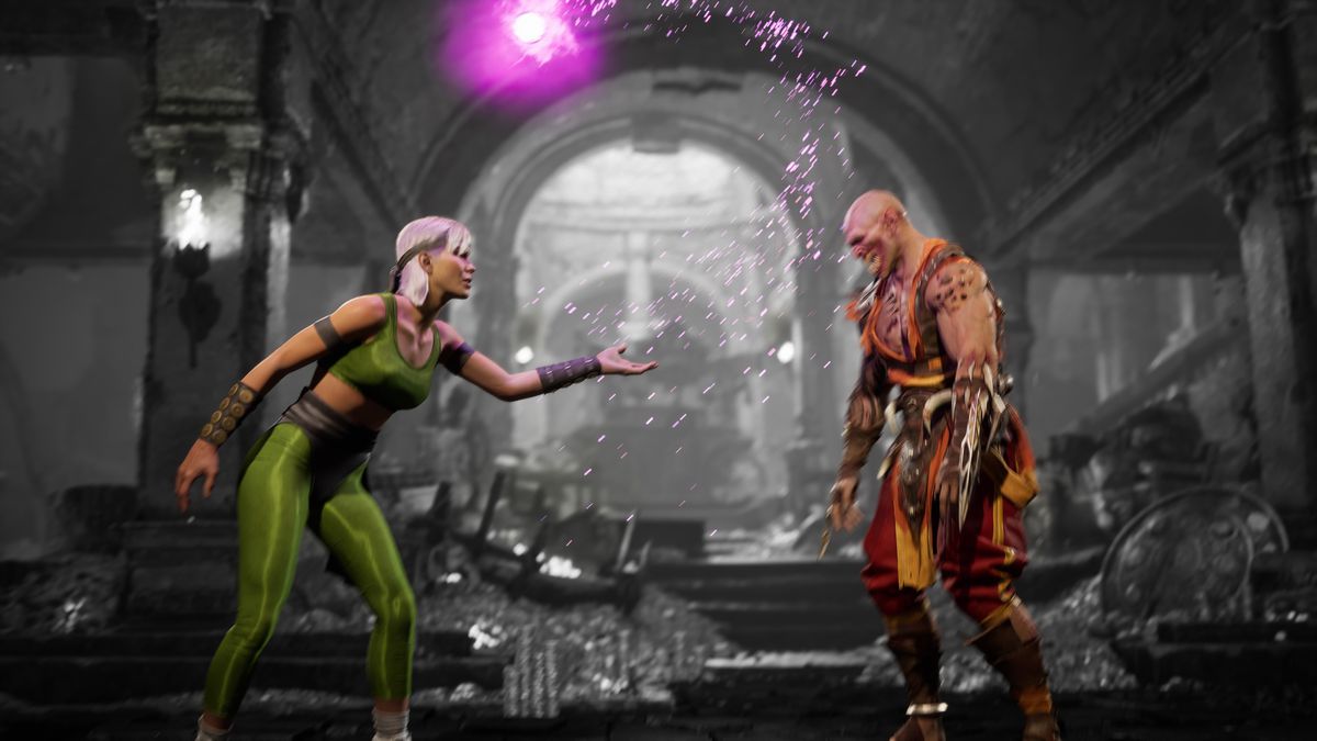 Sonya blows a kiss to Baraka in Mortal Kombat 1