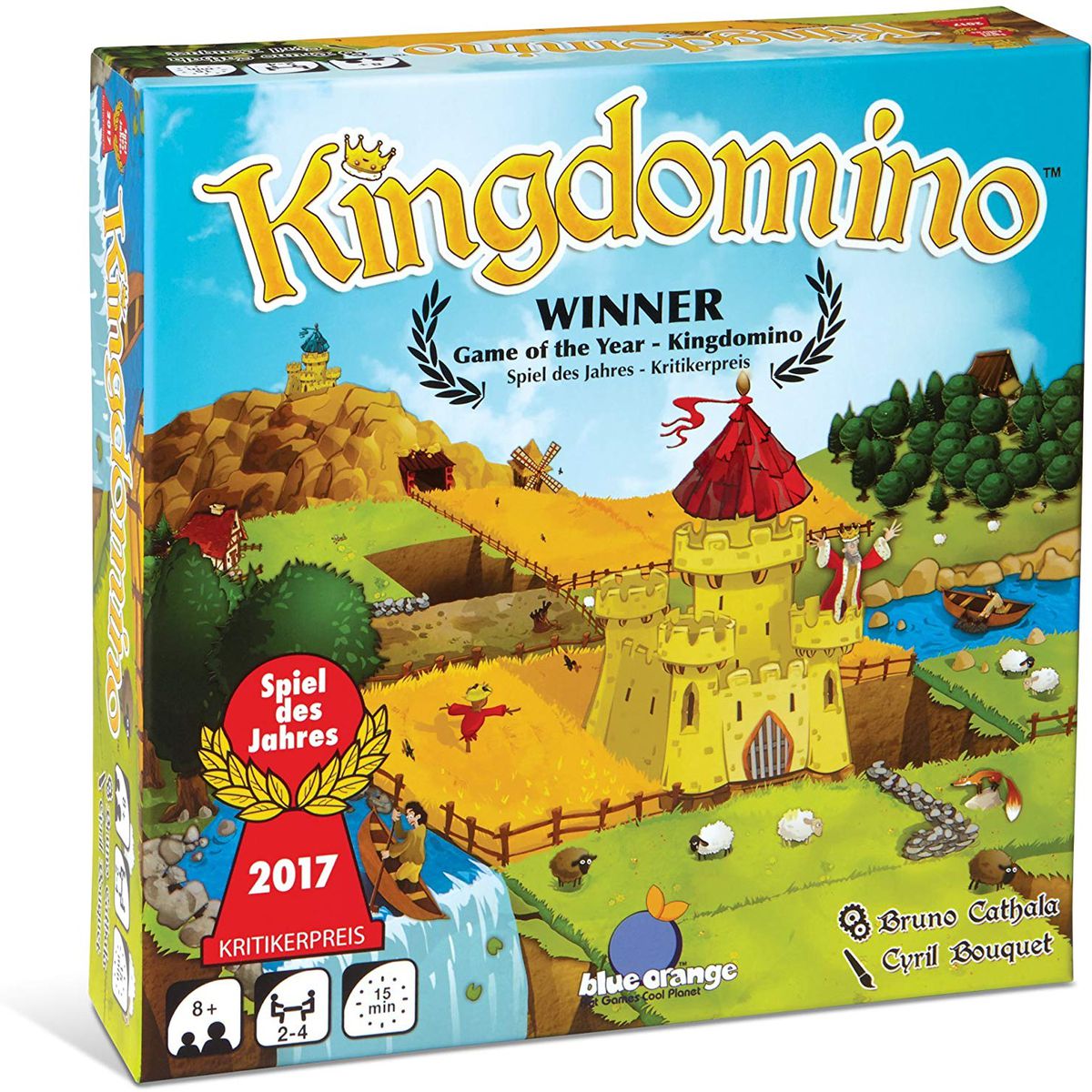 Product shot of the box art for Kingdomino