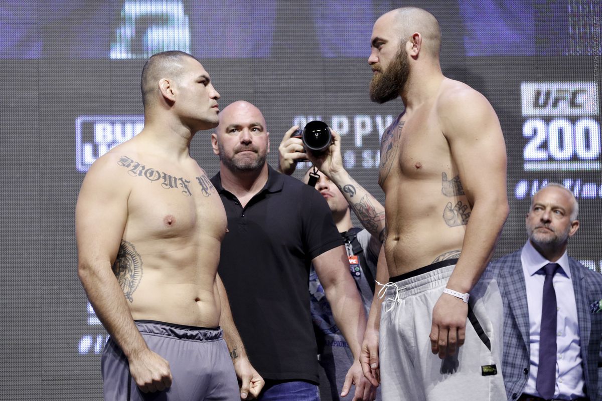 Cain Velasquez and Travis Browne will kick off the UFC 200 main card Saturday night.
