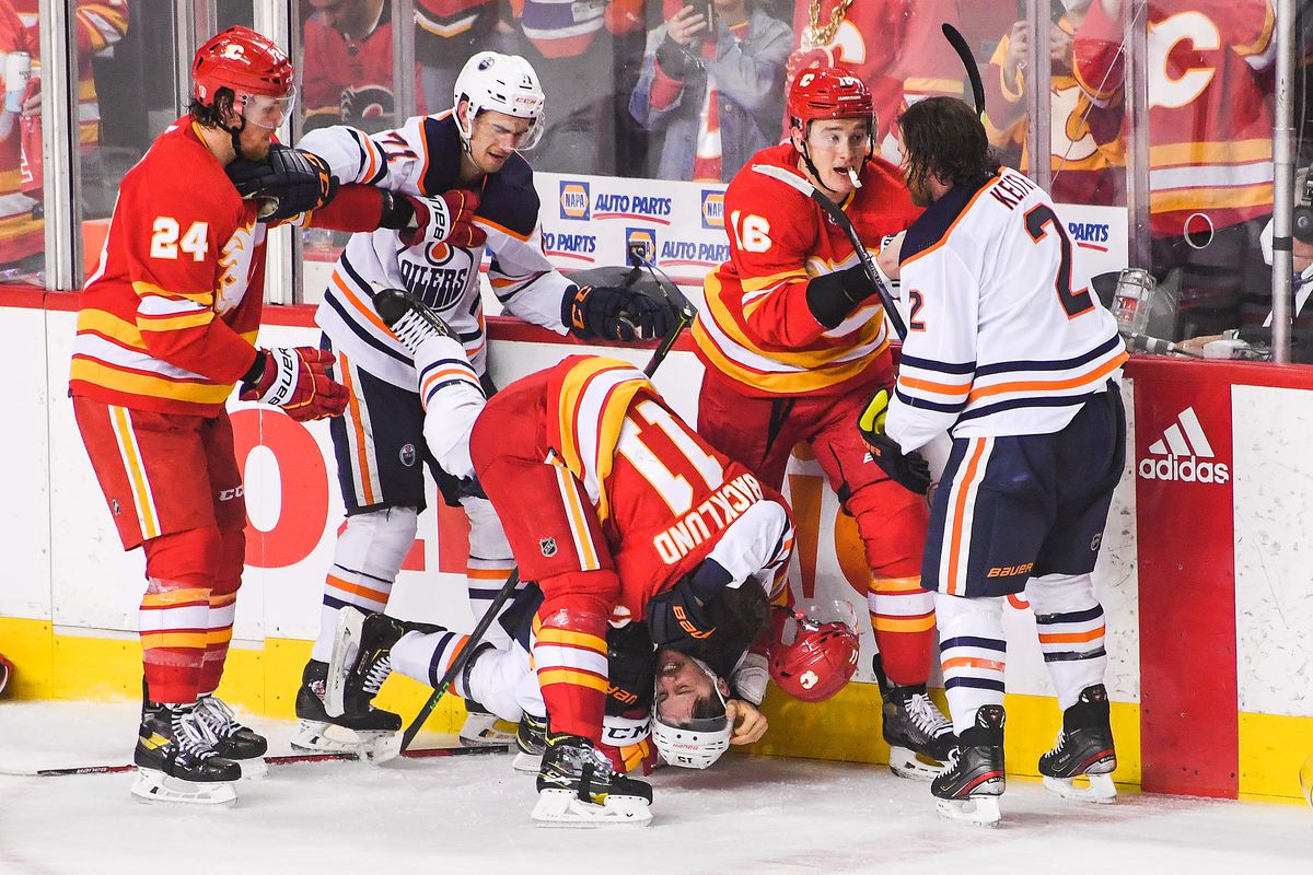 Edmonton Oilers v Calgary Flames - Game One