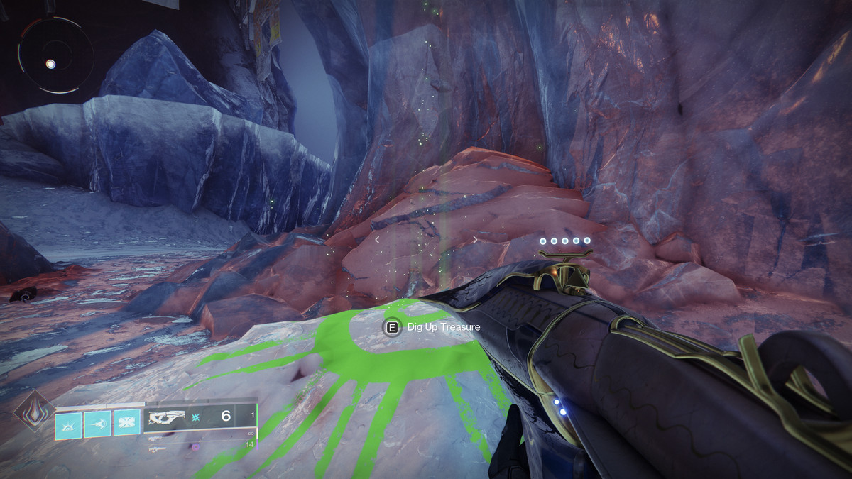 A dig site for buried treasure on Europa in Destiny 2: Season of Plunder