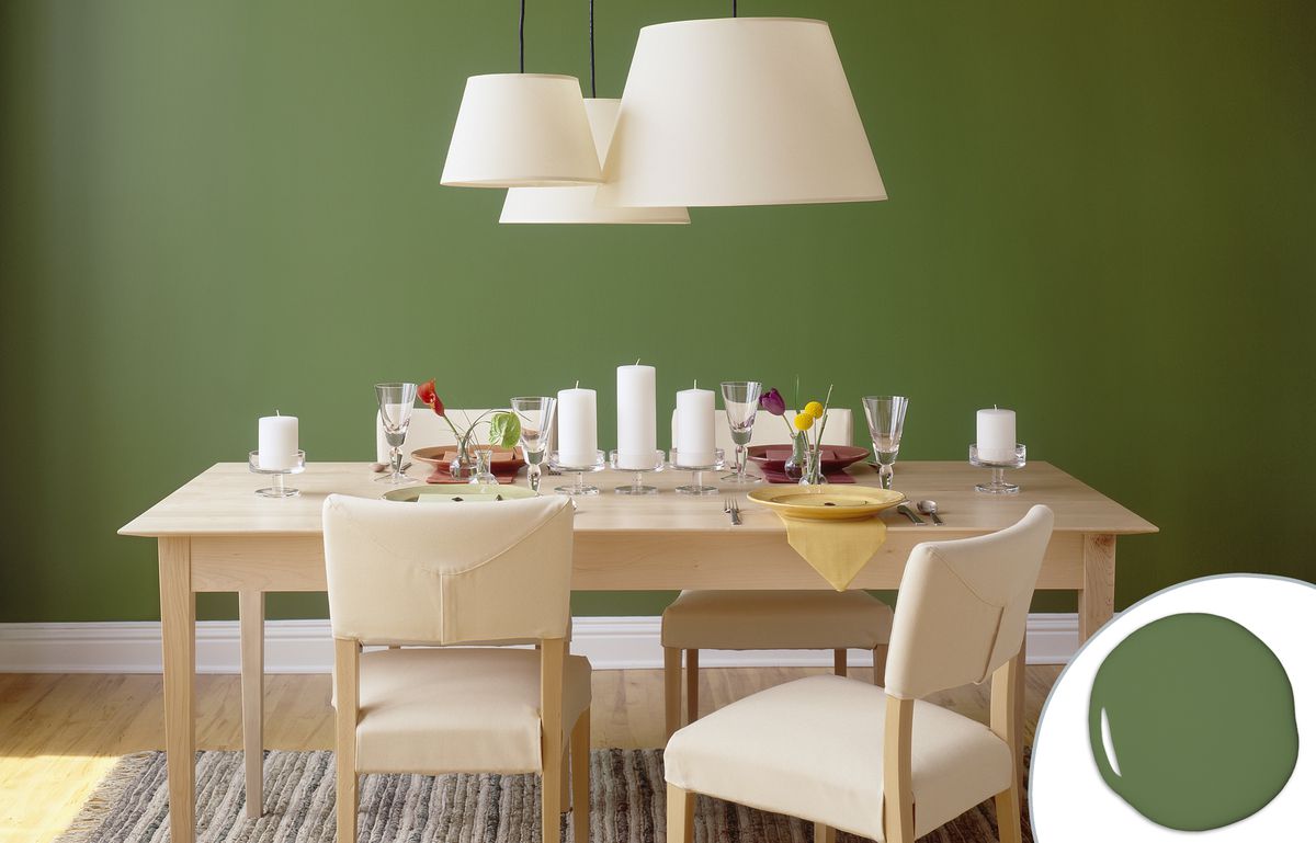 Grass Green Dining Room Paint Color