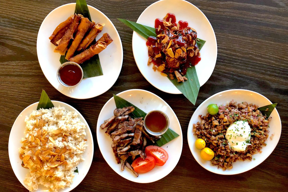 An array of Filipino dishes from Silog in Torrance