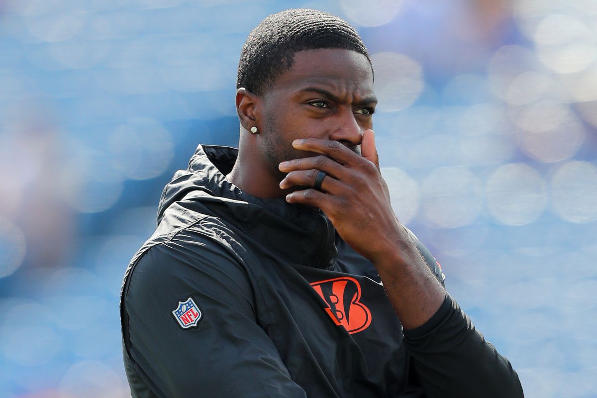A.J. Green of the Cincinnati Bengals on the field before a game against the Buffalo Bills at New Era Field on September 22, 2019 in Orchard Park, New York.&nbsp;