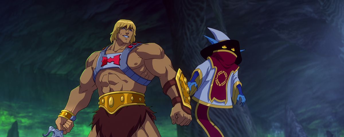 He-Man and Orko stand side by side in Masters of the Universe: Revolution
