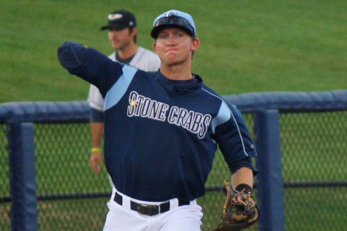 Jake Hager for the Charlotte Stone Crabs. Credit: Jim Donten