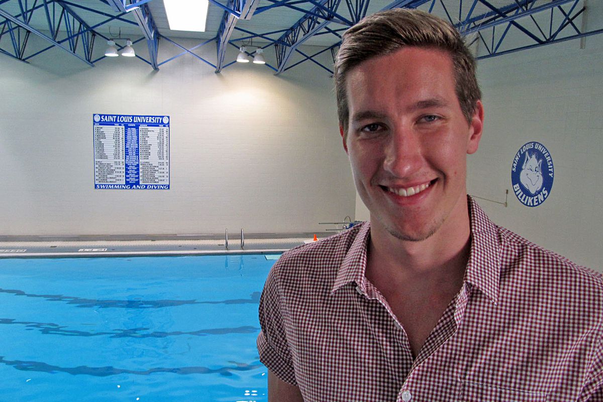 St. Louis University swimmer Nick Jessee